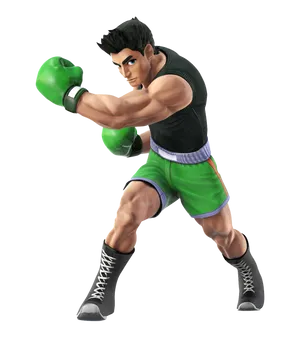 Animated_ Boxer_ Pose PNG Image