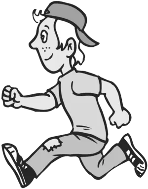 Animated Boy Running PNG Image