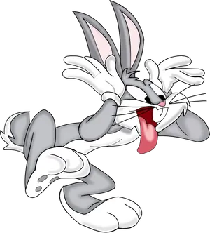 Animated Bunny Character Pose PNG Image