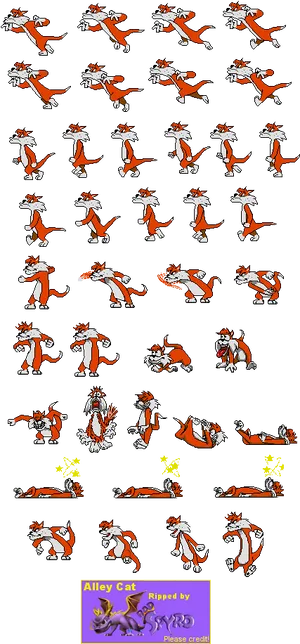 Animated_ Cat_ Sprite_ Sheet PNG Image