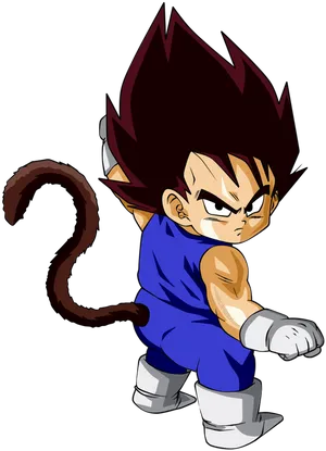 Animated Character Readyfor Action PNG Image