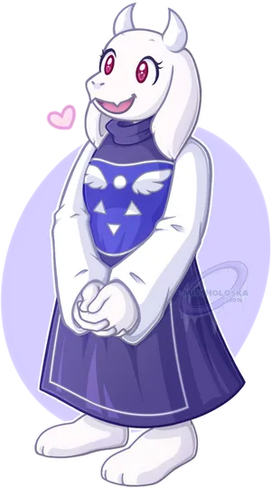 Animated Character Toriel Undertale PNG Image