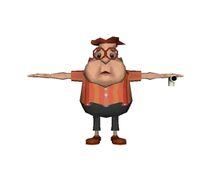 Animated Character With Propeller Hat PNG Image