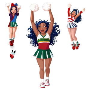 Animated Cheerleader Jump Png Cog60 PNG Image