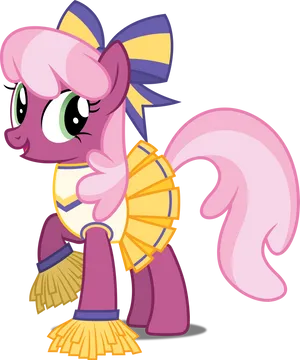 Animated Cheerleader Pony PNG Image