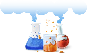 Animated Chemistry Experiment PNG Image