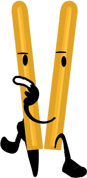 Animated Chopsticks Character PNG Image