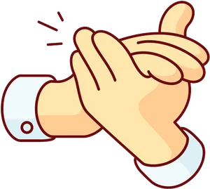 Animated Clapping Hand Gesture PNG Image