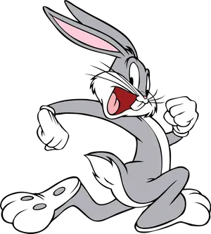 Animated Classic Bunny Character PNG Image