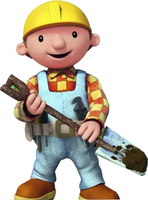 Animated Construction Character PNG Image