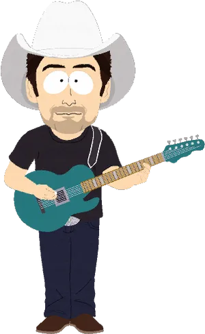 Animated Country Musician Guitarist.png PNG Image