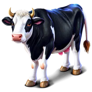 Animated Cow Character Clipart Png Ayu PNG Image