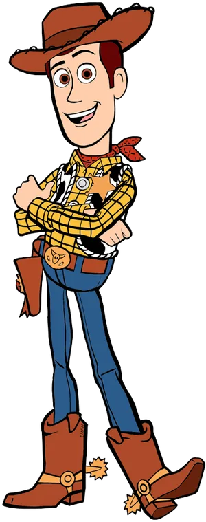 Animated Cowboy Character Standing PNG Image