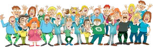 Animated Crowd Cheering PNG Image