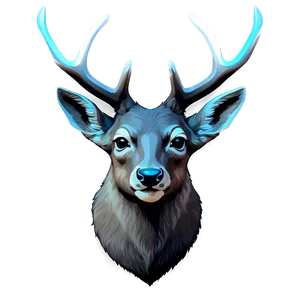 Animated Deer Head Cartoon Png Llm3 PNG Image