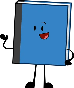 Animated Dictionary Character PNG Image