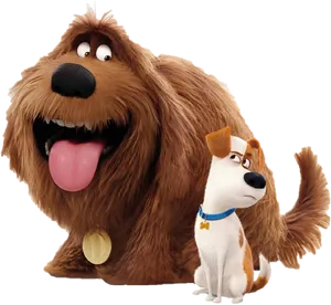 Animated Dog Friends PNG Image