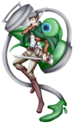 Animated Eye Patch Character Art PNG Image