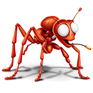 Animated Fire Ant Character Png 06292024 PNG Image