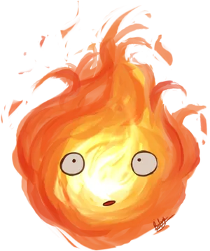 Animated_ Flame_ Character PNG Image