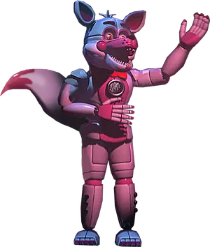 Animated Foxy Waving PNG Image