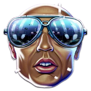 Animated Gangster Glasses Png Txi PNG Image