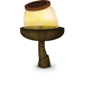 Animated Glass Gobleton Pedestal PNG Image