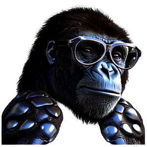 Animated Gorilla Glasses Png Rcr75 PNG Image