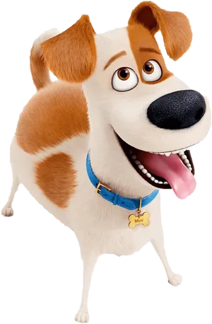 Animated Happy Dog Max PNG Image