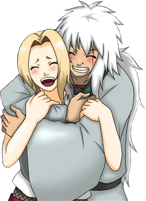 Animated Hug Embrace Friends PNG Image