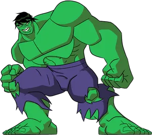 Animated Hulk Pose.png PNG Image