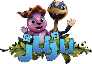 Animated_ Juju_ Characters_ Posing PNG Image