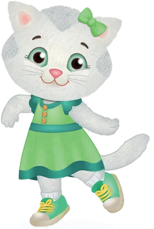 Animated Kitten Character PNG Image