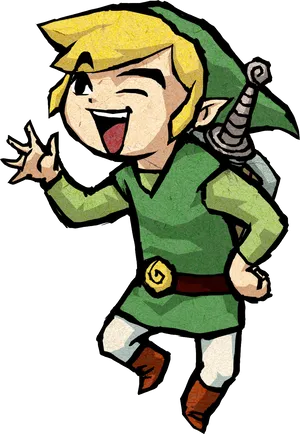 Animated Link Celebration PNG Image