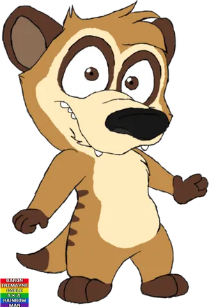 Animated Meerkat Character PNG Image