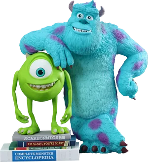 Animated Monster Duo Friendly PNG Image