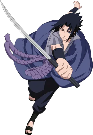 Animated_ Ninja_with_ Sword PNG Image