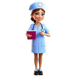 Animated Nurse Student Png Edm PNG Image