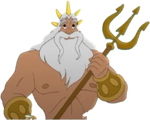 Animated_ Ocean_ King_with_ Trident.jpg PNG Image