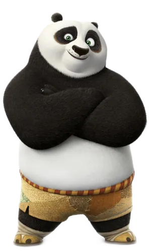 Animated Panda Character PNG Image