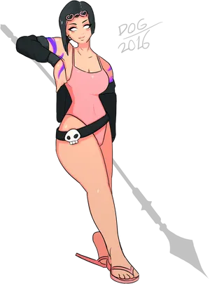 Animated Pirate Girl Pose2016 PNG Image