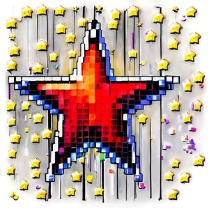 Animated Pixel Star Graphic Png Xmx93 PNG Image