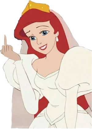 Animated Princess Gesture Edited PNG Image