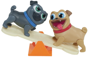 Animated Puppies On Seesaw PNG Image