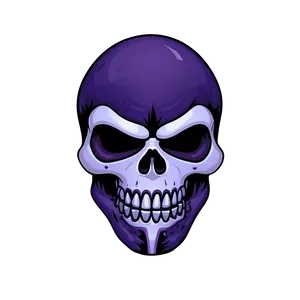 Animated Purple Skull Trooper Artwork Png Vfu16 PNG Image