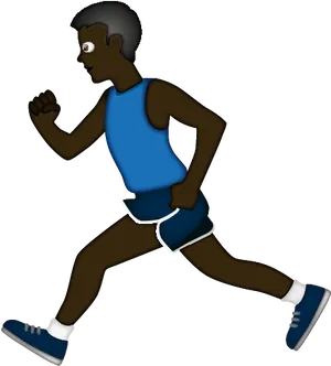 Animated Running Man Graphic PNG Image