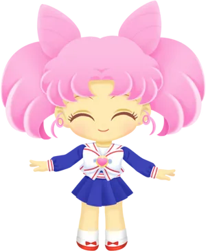 Animated Sailor Styled Character PNG Image