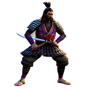 Animated Samurai Png Plq PNG Image