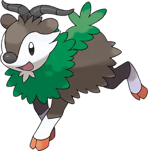 Animated Skiddo Pokemon PNG Image