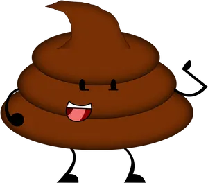 Animated Smiling Poop Emoji PNG